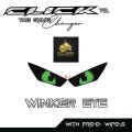 HONDA CLICK 125/150 V2/V3 WINKER EYE STICKER TRANSPARENT / TRANSLUCENT VNYL MATERIAL. 