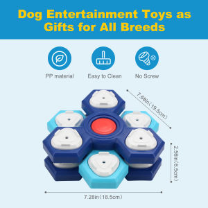 Teeker đồ chơi đồ chơi cho chó 3 lớp cho thú cưng cho ăn chậm vật định lượng thức ăn Bộ đồ ăn chống nghẹt thở cho chó con Iq tăng tương tác đĩa liếm cho chó