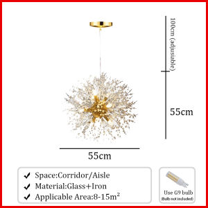Ceiling Light Modern Design Fireworks Dandelion Pendant Light for Living Dining Room Bedroom Shop Porch Chandelier