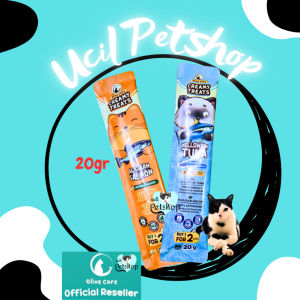 Olive Care CREAMY TREATS 16gr / 20gr (1 Pcs) Snack Cemilan Kucing Bernutrisi ECER