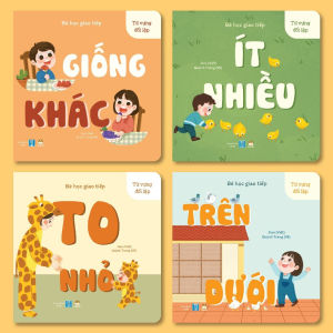 Bộ 04 Cuốn Sách Song Ngữ Bé Học Kỹ Năng Giao Tiếp (2 Phần về Từ Vựng Cảm Xúc và Đối Lập) - Lionbooks