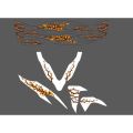STRIPING STICKER VARIO NEW 2018/2021 MOTIF BUNGA SAKURA X ULAR  TRANSPARAN CUSTOM TERBARU. 