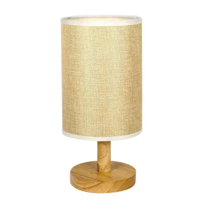 LED Table Lamps Bedroom Bedside Night Light Eye Protection USB Wood Fabric Lampshade Nordic Kids Room Study Desk Lights