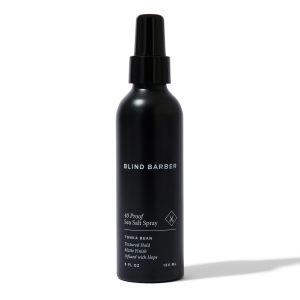 Blind Barber 40 Proof Sea Salt Spray for Men - Salt Water Hair Spray for Volume & Texture - Water-Based Matte Finish with Light-Medium Hold - Enhances Beach Waves & Body - Tonka Bean Scent (5 Fl oz)