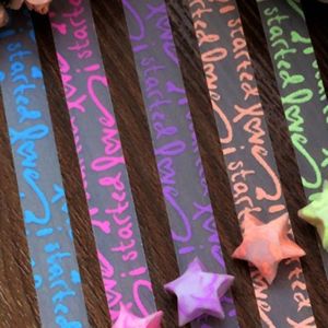 FAIRY for Girl Valentines Day Gift Decorative Paper Strip Lucky Star Glow In The Dark Folding Handcraft Wedding Party Star Luminous Origami Paper