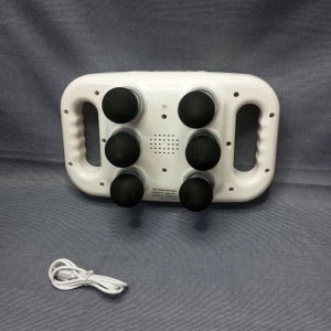 Máy Mát Xa 6 Đầu Chuyên Nghiệp Rung Cơ Sâu Tần Số Cao Cơ Thư Giãn Six headed Massage Gun S2 Fascia Trắng PVN8311