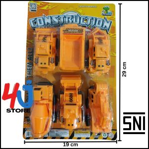 Mainan Anak Mobil Konstruksi Truck Contruction 6 pcs