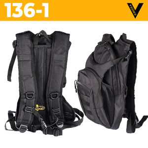 [SG Seller] VOZUKO Nylon Tactical Hydration Bladder Backpack with Reflective velcro patch tape included [136]