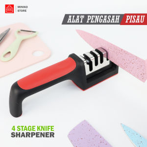 4 Stage Knife Sharpener - Alat Pengasah Pisau dan Gunting