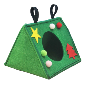 Pet Small Animal Hamster Furry Bed Hanging Soft Swing Toy Rabbits Bed Hideaway Bed Rodents Toy for Cage