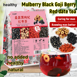 ✨Hot Sale✨Black Wolfberry Mulberry And Red Date Tea Health Black Goji Berry Mulberry Red Date Tea Natural Antioxidant Rich Blend Herbal Wellness Drink Energy Boosting Tonic Beverage Herbal Wellness Drink Organic Ingredients Energy Boosting
