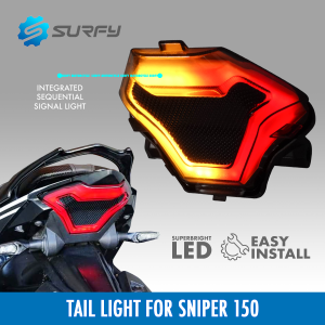TST Tail Light For Sniper 150  / R3 R25 With Flowing Water Turn Signal LIght LED Plug And Play Smoke Lens