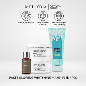 Mellydia Complete Skincare Set - Rangkaian Perawatan Flek Hitam BPOM 4pcsI Ideal A
