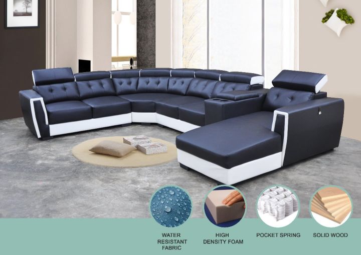 Nabucco N6125 7 Seater Corner Sofa Set【Water Resistance Fabric & Casa ...