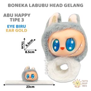 TAIYO Labubu Head Boneka Gelang Tangan Vinyl Hair Monsters Doll Bracelet Hand Aksesoris Fashion