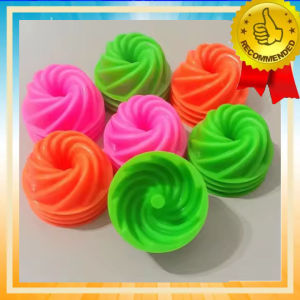 12 Pcs Cetakan Kue Kukus Plastik Agar Jelly Puding Kue Putu Ayu Talam Bentuk Twister