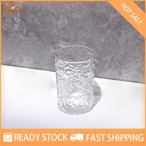 MIH ✨ COD ✨ ถ้วยใส่น้ำยาบ้วนปากแปรงสีฟันพลาสติกพร้อมที่จับแก้วน้ำในบ้านห้องน้ำแบบพกพาที่วางแปรงสีฟันโปร่งใส