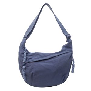 COLOO Korean Style Nylon Shoulder Bag Tote Bag Large Capacity Oxford Cloth Crossbody Bag Casual Dumpling Bag Women