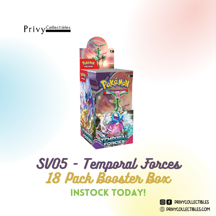 sv05 booster box Pokémon TCG Scarlet & Violet: SV05 Temporal Forces Booster Box main image 0