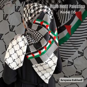 Segi Empat voal motif Trend