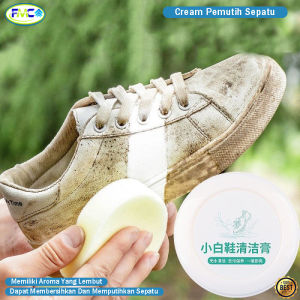 Cream Pemutih Sepatu Sneaker Krim  Shoes Cleaner Ampuh Free Spons Premium Besar
