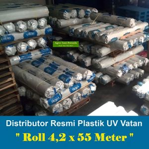 Plastik UV Vatan Turki 1 Roll Lebar 42 Meter 14 Persen 200 Mikron Kandungan UV IR EVA AB LD