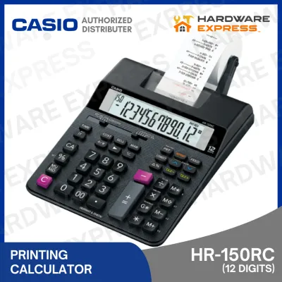 Casio HR-150RC Adding Machine Printing Calculator 12 Digits
