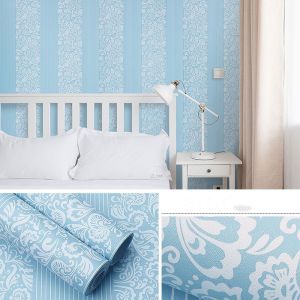 10M Waterproof PVC Floral Texture Wallpaper Tile Sticker Contact Paper Self Adhesive Wall Sticker Kitchen Living Room Home Decor Renovation Film