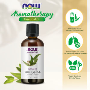 NOW Essential Oils Eucalyptus Oil 100% Pure & Natural Aromatpy Steam Distilled 118ml
