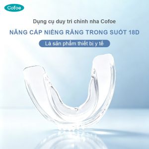 Cofoe Dụng Cụ Chỉnh Nha Niềng Răng Trong Suốt Bảo Vệ Răng Chống Mài Mòn