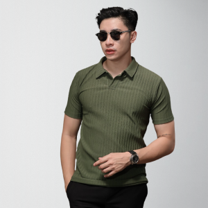 Polo Shirt Pria Knit Premium Baju Kaos Kerah Distro Bandung Lengan Pendek Bahan Tebal Adem