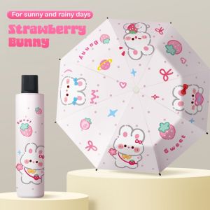 Baby Pro Foldable Manual Kids Umbrella Lightweight Windproof & Backpack-Friendly