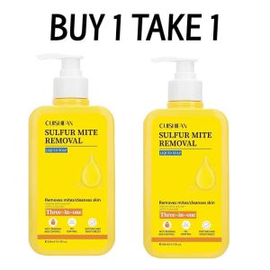 [BUY 1 TAKE 3]Sulfur Mite Removal Tatlong Sa Isang Sulfur Shower Gel Sulfur Mite Removal Shower Gel Deep Whitening Wash Psoriasis Eczema Remove Mites Acne Moisturizing 300ML