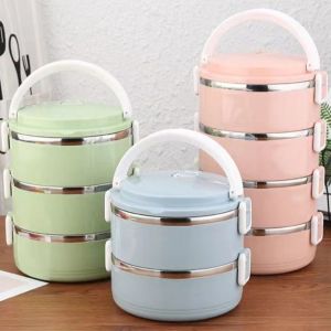 POTIKA โปรโมชั่นใหญ่ ปิ่นโตสแตนเลส ปิ่นโตใส่อาหาร ปิ่นโต กล่องอาหารกลางวัน 2/3/4 ชั้น สแตนเลสเกรดอาหาร กล่องข้าวสแตนเลส กล่องข้าว ปิ่นโตเก็บความร้อน