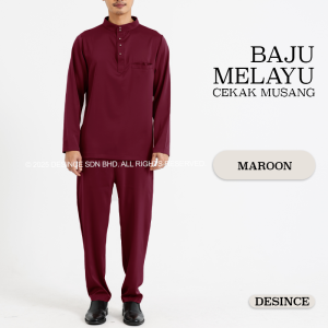 🇲🇾 DESINCE Men Baju Raya Baju Melayu Cekak Musang Baju Melayu Cekak Musang Lelaki MW 081