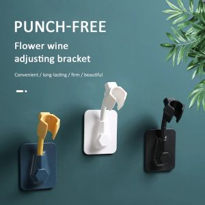 2Pcs Punch-free Shower Bracket Fixed Frame Base Shower Nozzle Hanging Seat Rain Shower Head Bathroom Shower Accessories