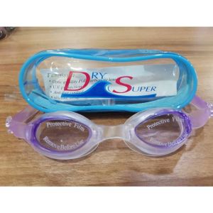 Dry Super แว่นตาว่ายน้ำผู้ใหญ่ PVC ถุงซิป