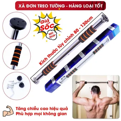 Xà đơn gắn cửa treo tường đa năng 60-100cm 80 - 130cm loại dày - HÀNG HOT 2019 [Có mã giảm giá]
