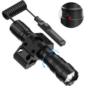 BLO-048 Outdoor 1500 Lumens with Remote Pressure Switch Flashlight Aluminum Type-c Rechargeable Light For 20-21mm Rail/Mlok System