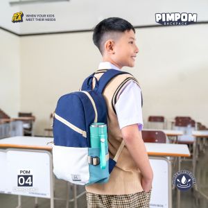 Tas Sekolah Anak SD Laki laki dan Perempuan Tebal Kuat Terbaru PIMPOM BACKPACK HOOFLA