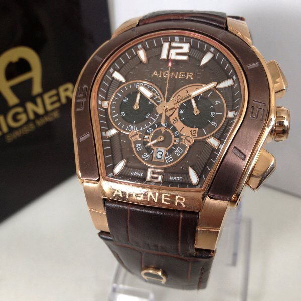 COD Branded Watch Sale Jam Tangan Aigner Palermo Brown Special