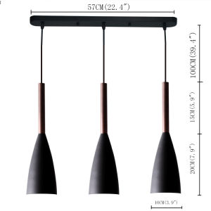 YHLAMP Nordic Postmodern Minimalist Restaurant Small Chandelier Creative Personality Bedroom Bedside Stairs Three-Headed Iron Lamps