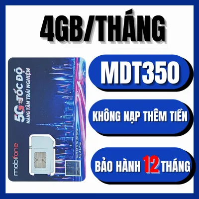 Sim 4G Mobifone Trọn gói 12 tháng MDT350 ( 4GB/Tháng) Dùng Mạng KHông Nạp Tiền KHông Phát SInh Chi Phí - CHUYÊN LẮP ĐỊNH VỊ MÁY POS LOA BÁO NHẬN CHUYỂN KHOẢN . FREESHIP - CHƯA KÍCH HOẠT.