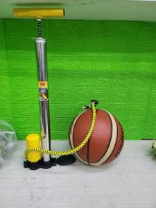 ที่สูบลมจักรยาน แบบก้านสูบยาว มีหม้อพักป้องกันลมดันกลับ  ก้านสูบยาว สูบลูกบอล ล้อจักรยาน เรือยาง ฯลฯ