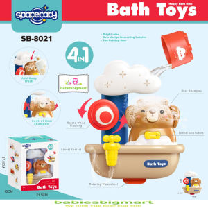 Mainan Mandi Air Anak Murah 4 IN 1 Bath Toys SPACEBABY SB 8021