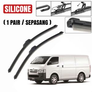 【2PCS】Toyota Hiace Wiper 2004-2018 Silicone Soft Wiper Blade Windshield Front Windscreen SF21 SF21