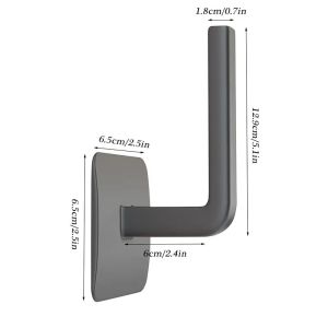 Non Perforated Hat Rack Wall Hook for Bathroom Towel and Kitchen TowelL-Shape Multi-functional Punch-free Installation Multi Functional Storage Rack Kitchen Drain Rack