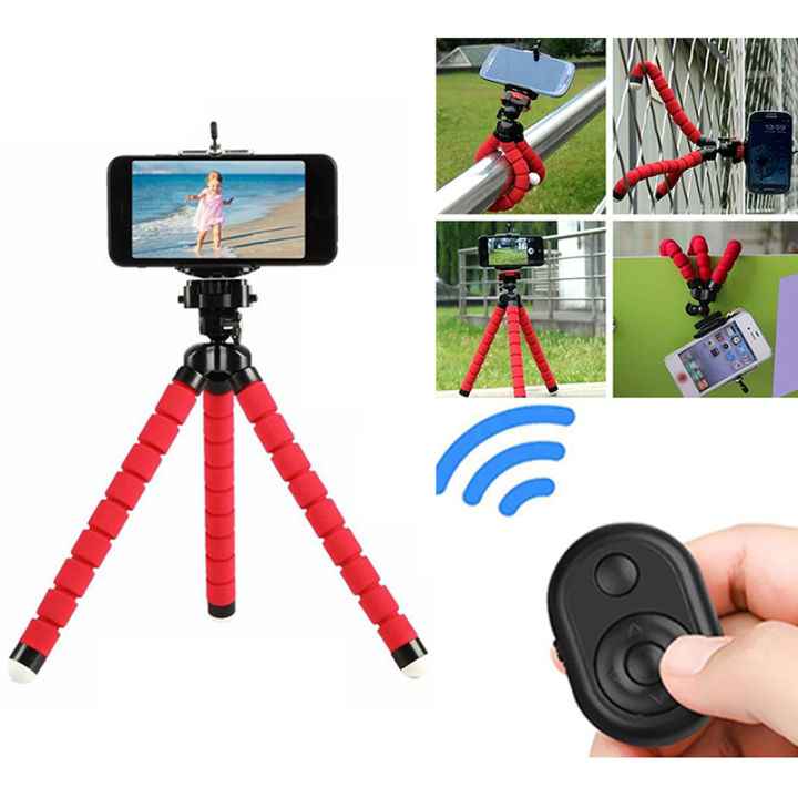 Mobile Phone Holder Flexible Octopus Tripod Bracket for Mobile Phone Camera  Selfie Stand Monopod Support Photo Remote Control Lazada PH