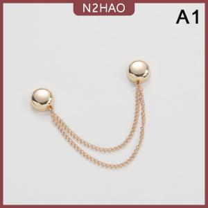 N2HAO  Từ Có Thể Điều Chỉnh Quần Chân Clip Cho Quần Pin Có Thể Thu Vào Cố Định Quần Chân Lỏng Nút Cho Quần Jean Cardigan