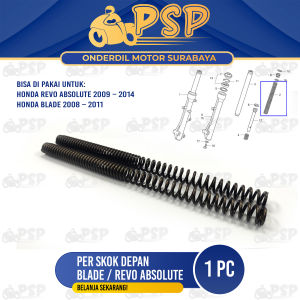 Per Skok Depan Blade (Set Isi 2) - Peer Pir Dalam As Linggis Shock Depan Honda Revo Absolute